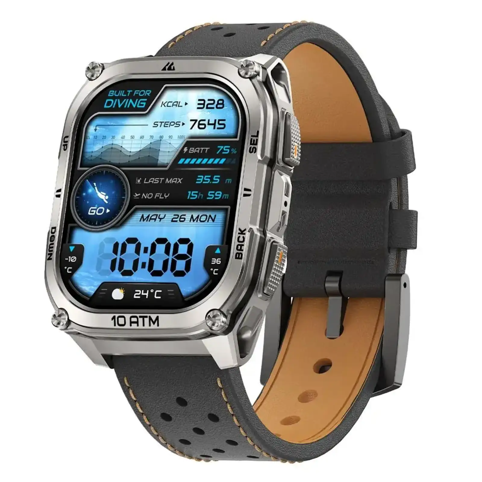 Змінний ремінець KOSPET PREMIUM ARCHLAN BLACK 22MM (STRAP ARC PREMIUM BLACK) UA