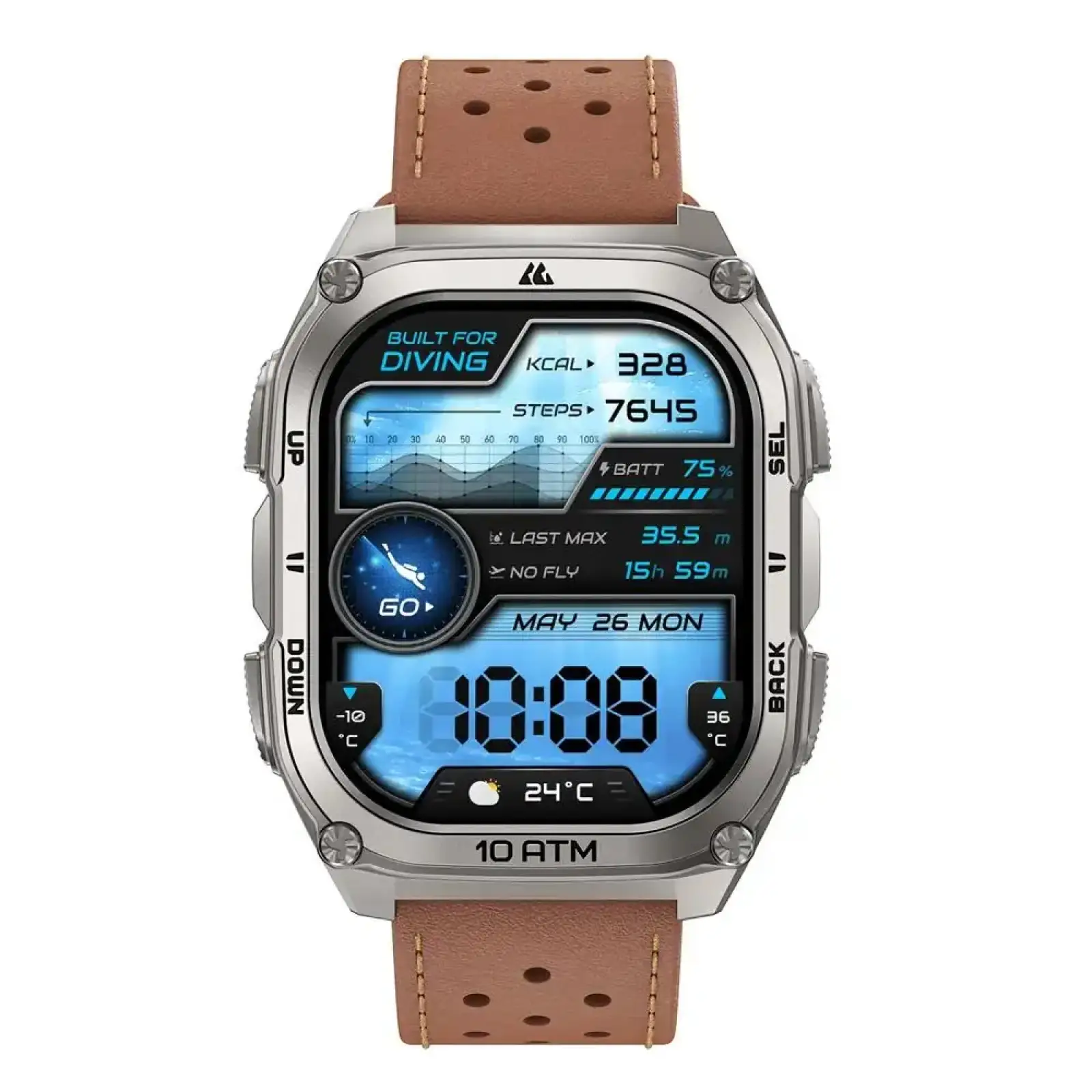 Змінний ремінець KOSPET PREMIUM ARCHLAN BROWN 22MM (STRAP ARC PREMIUM BROWN) UA