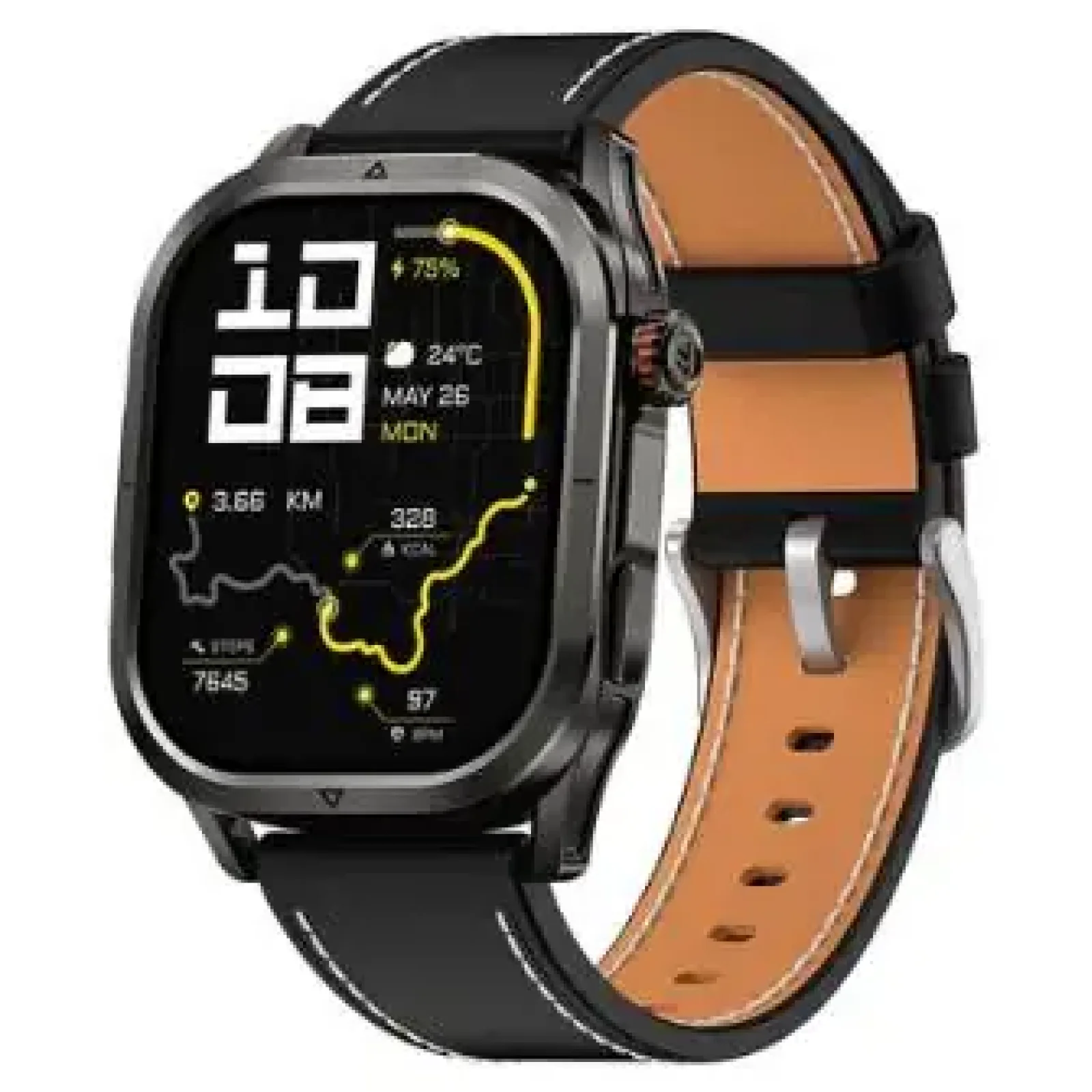 Змінний ремінець KOSPET ARCHLAN LEATHER BLACK 22MM (STRAP ARCHLAN BLACK) UA