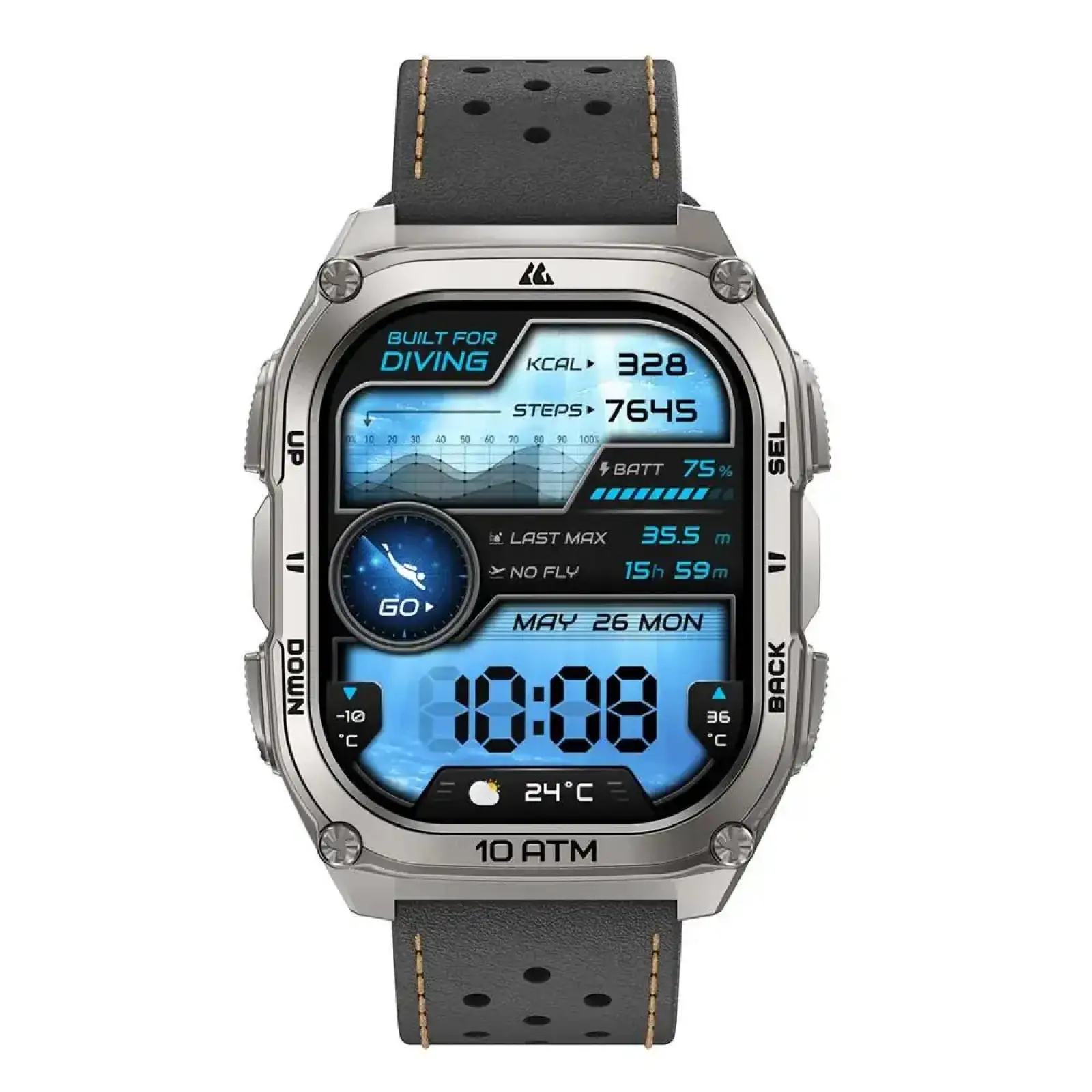 Змінний ремінець KOSPET PREMIUM ARCHLAN BLACK 22MM (STRAP ARC PREMIUM BLACK) UA