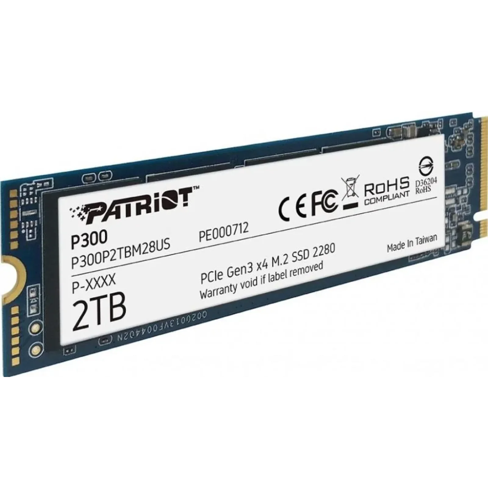 Накопичувач SSD M.2 2280 2TB P300 P300P2TBM28 PATRIOT UA
