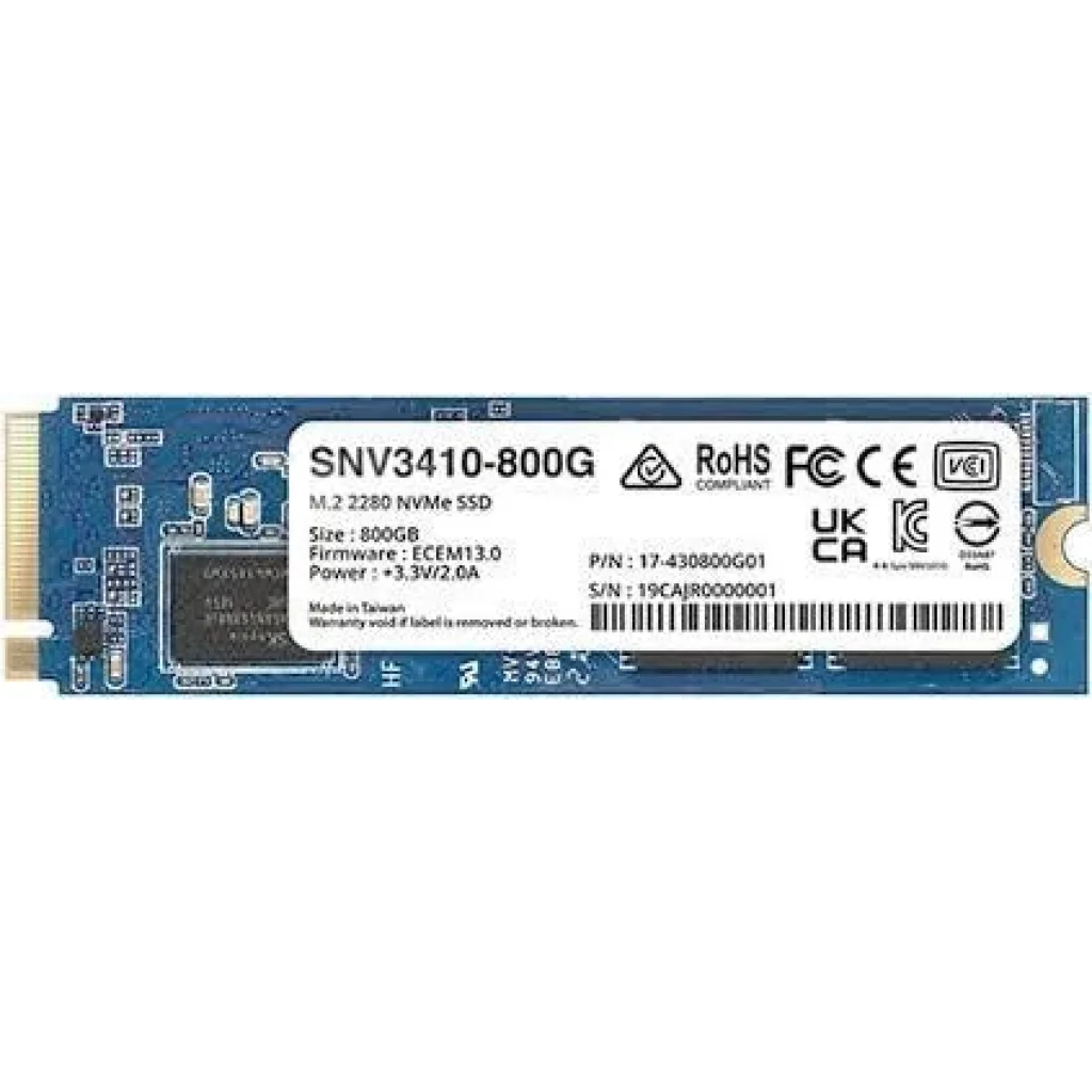 Накопитель SSD G3 M.2 NVME 800GB SNV3410-800G SYNOLOGY UA