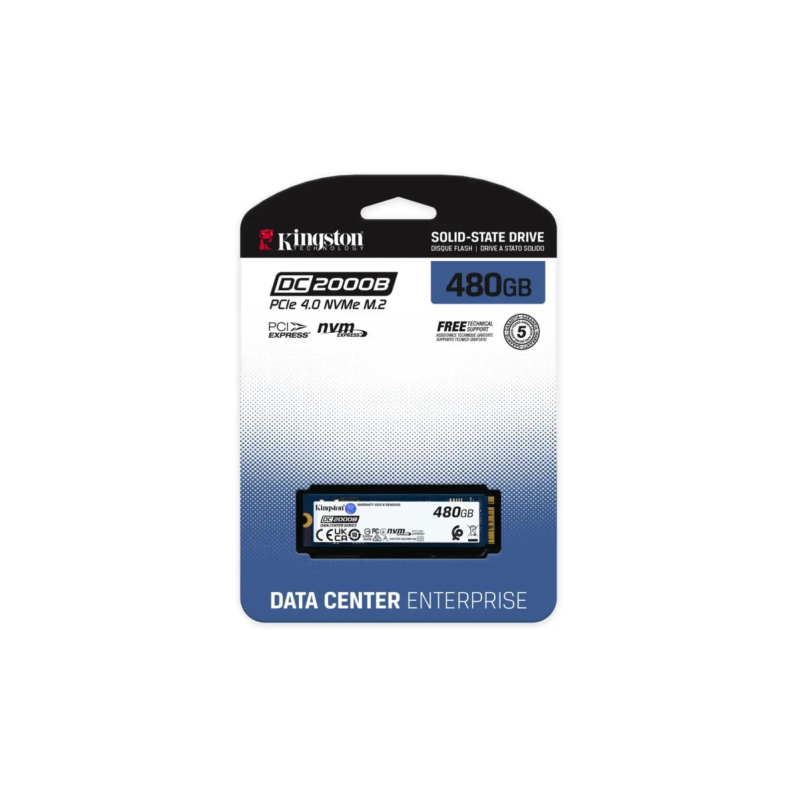 Накопичувач SSD G4 M.2 NVME 480GB SEDC2000BM8/480G KINGSTON UA