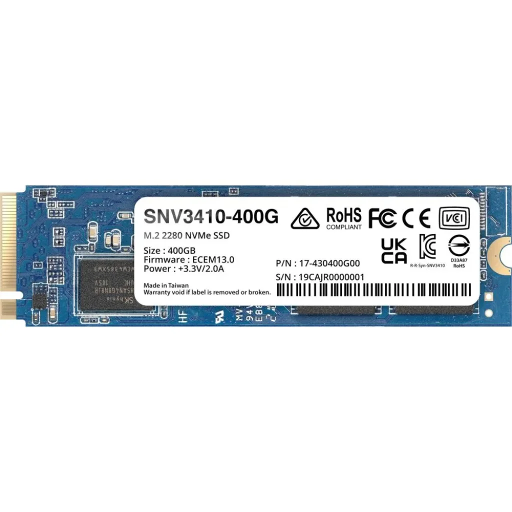 Накопичувач SSD M.2 2280 400GB SNV3410-400G SYNOLOGY UA