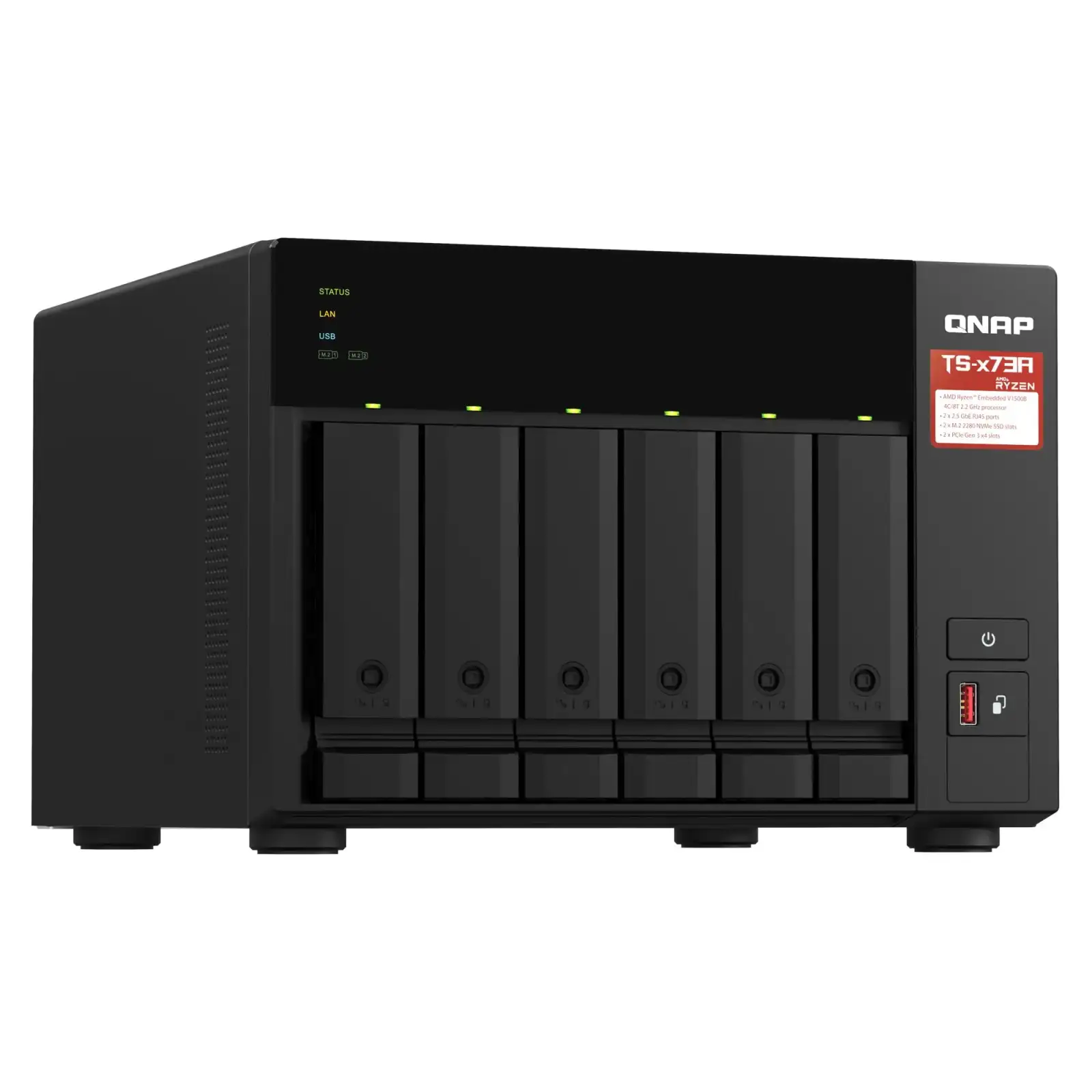 Система зберігання даних 6BAY 8GB TS-673A-8G QNAP UA