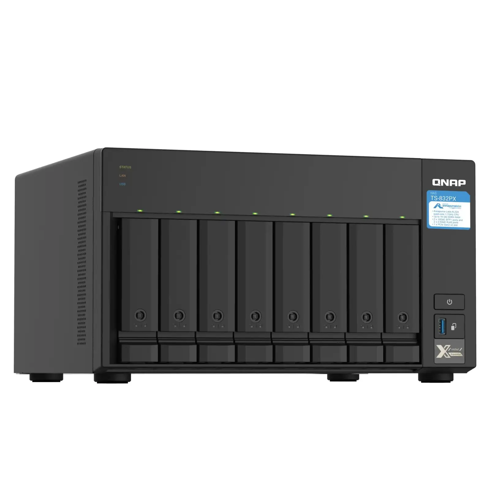 Система зберігання даних 8BAY NO HDD TS-832PX-4G QNAP UA