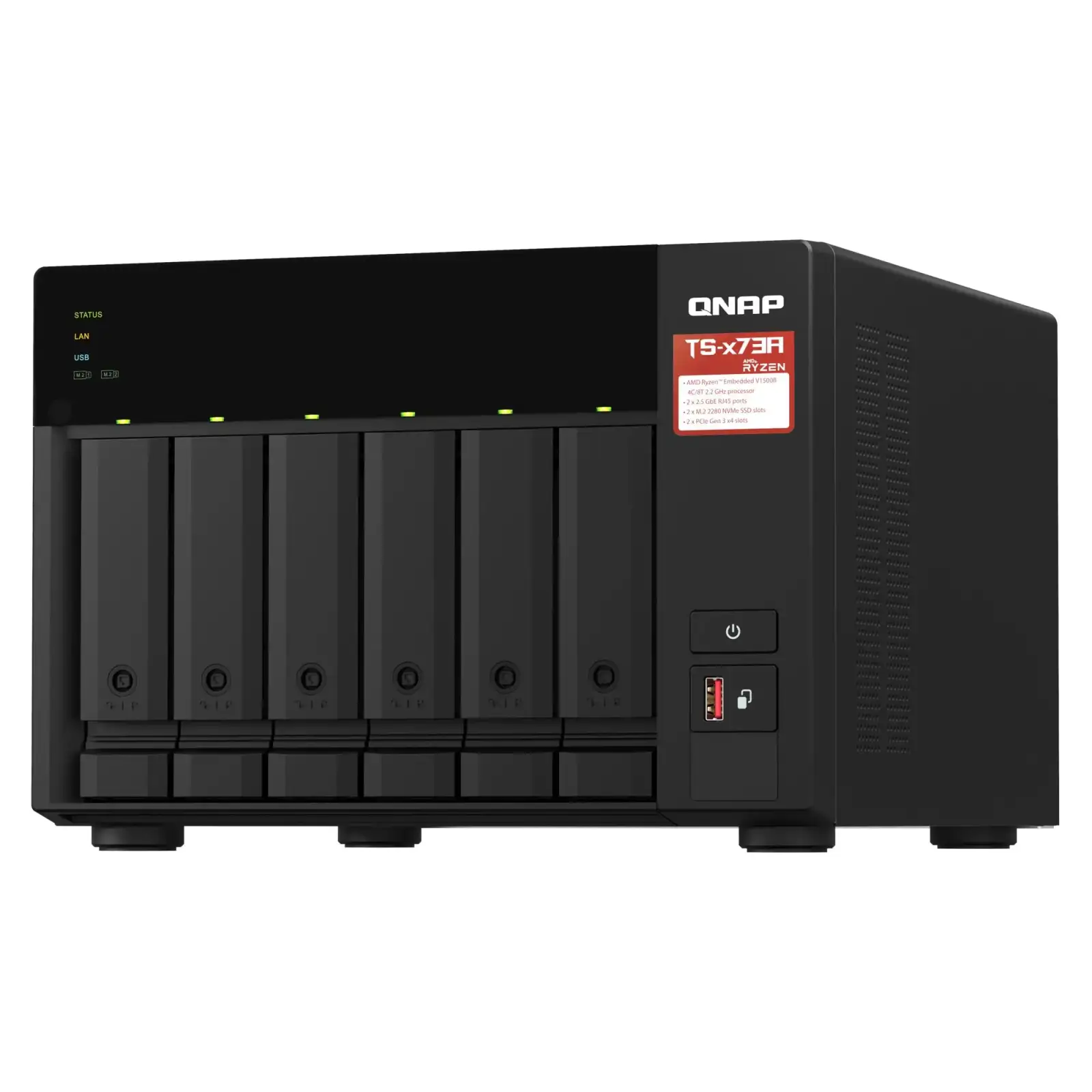 Система зберігання даних 6BAY 8GB TS-673A-8G QNAP UA