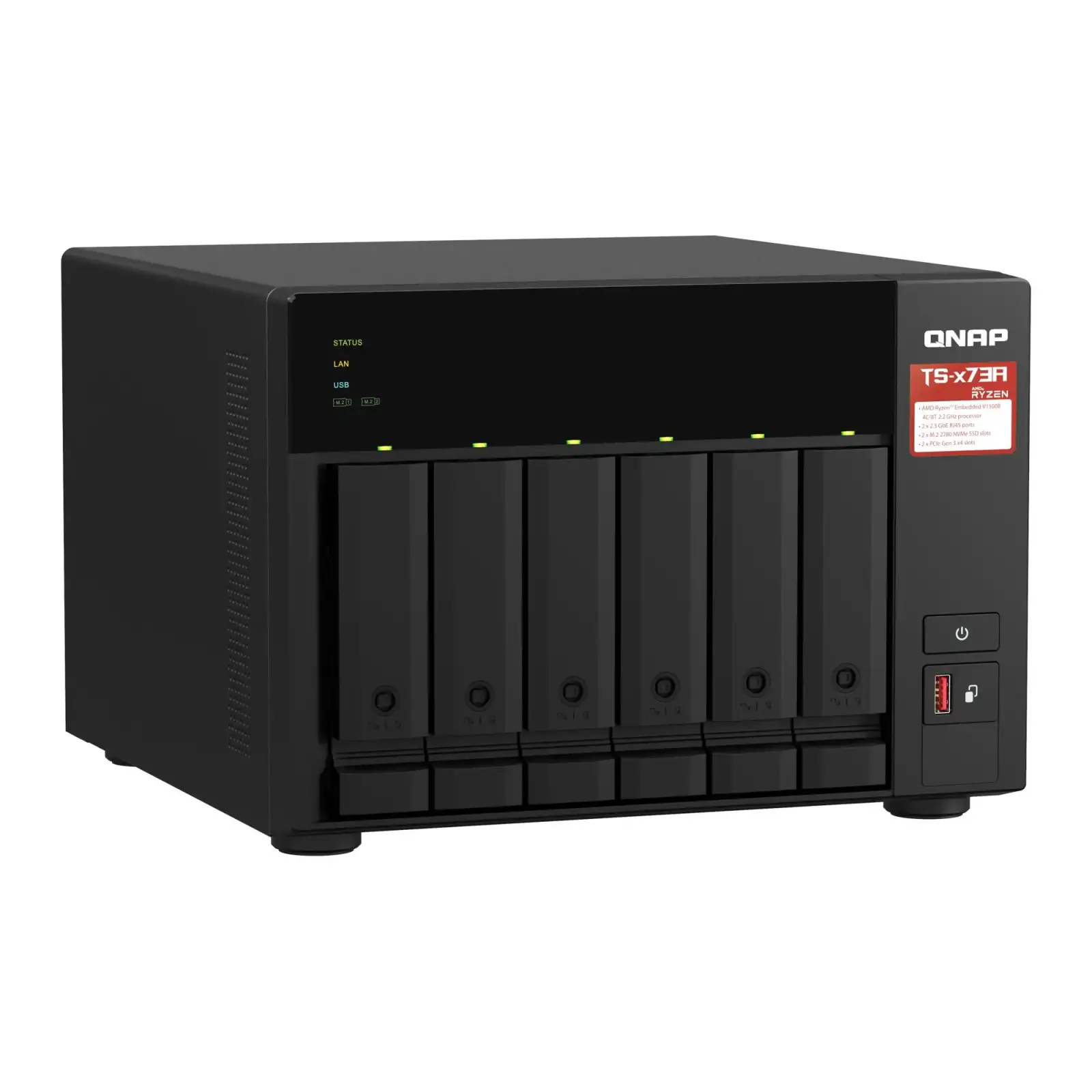 Система зберігання даних 6BAY 8GB TS-673A-8G QNAP UA