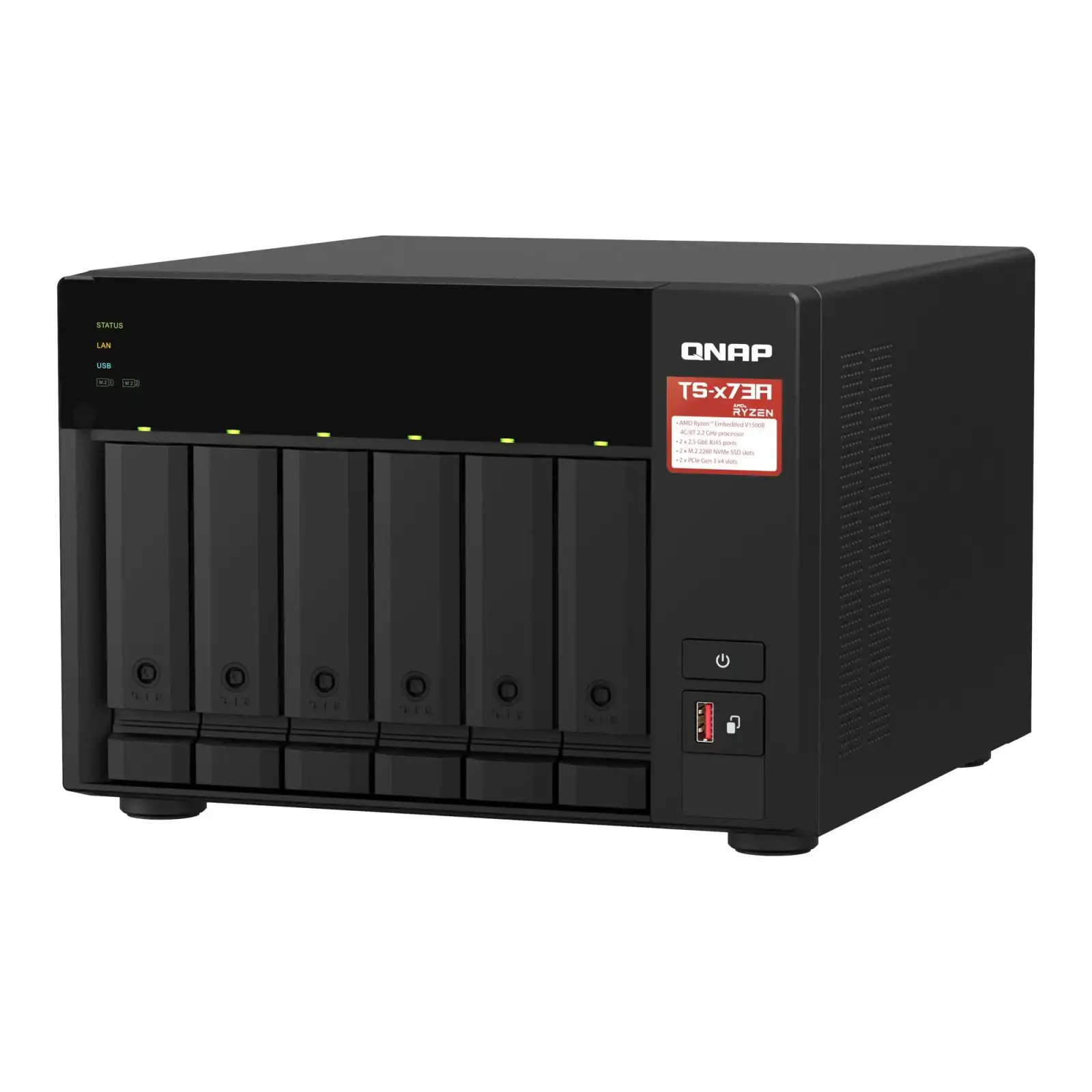 Система зберігання даних 6BAY 8GB TS-673A-8G QNAP UA