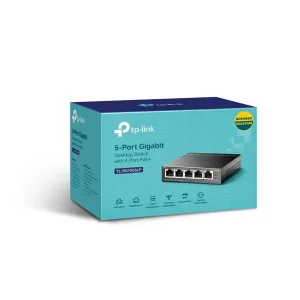 Комутатор TP-LINK 5-портовий настільний з 4 РоЕ+ портами TL-SG1005LP UA