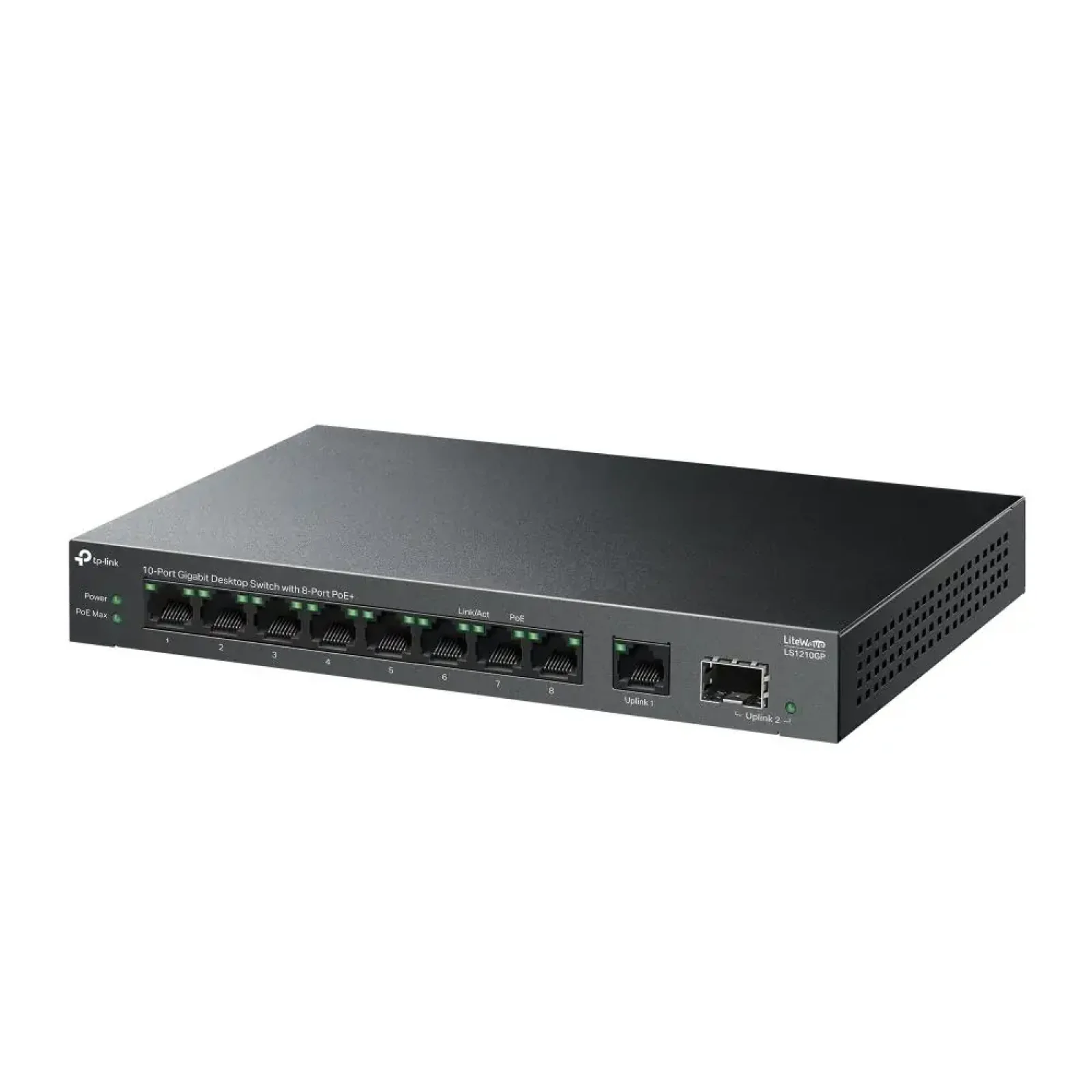 Комутатор 10-портовий гігабітний LS1210GP TP-LINK UA