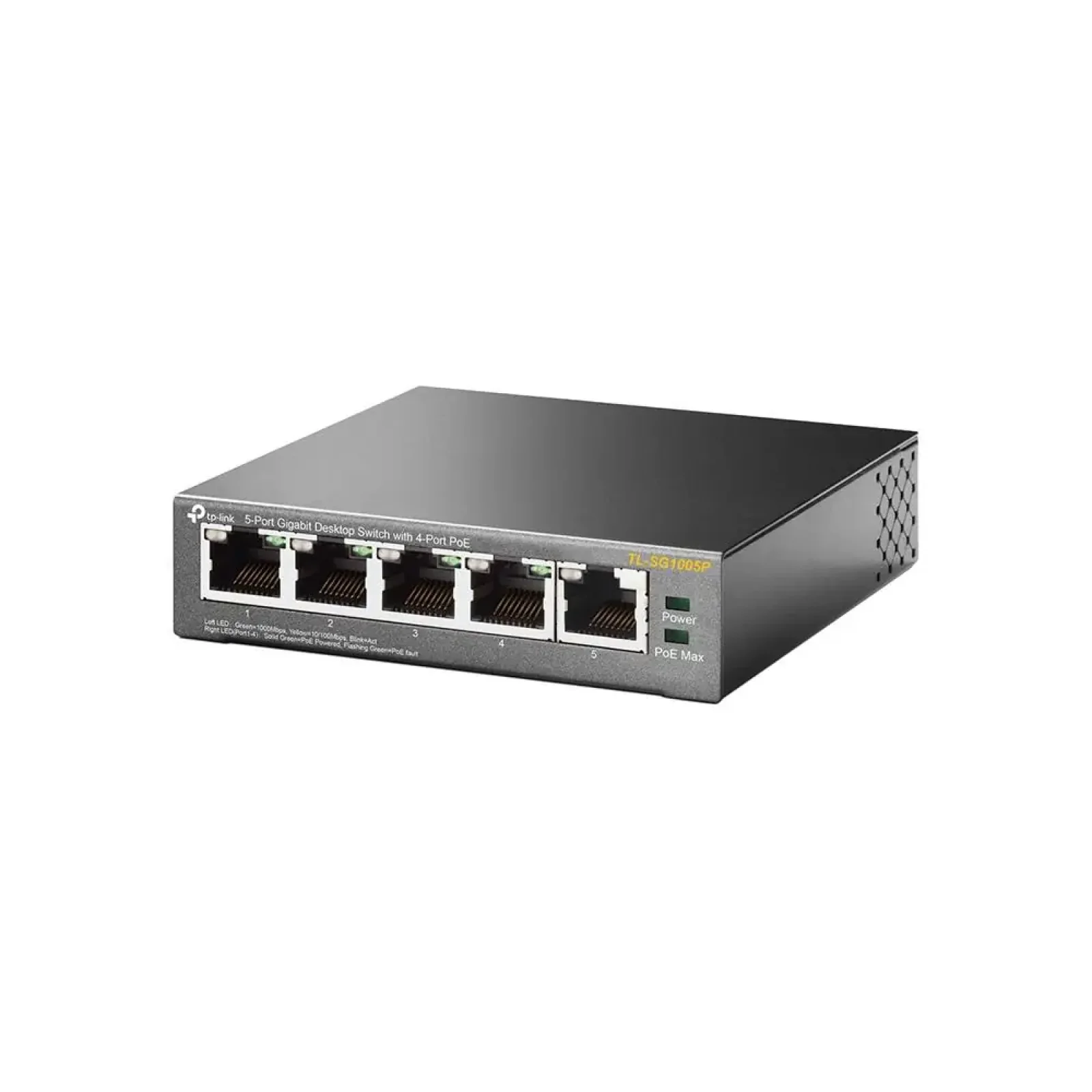 Комутатор NET SWITCH 5PORT 1000M 4P POE TL-SG1005P TP-LINK UA