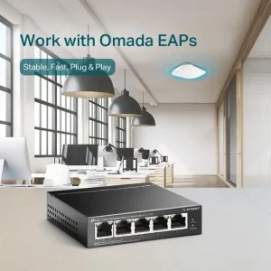 Комутатор 5-портовий настільний з 4 РоЕ портами, TL-SF1005LP UA