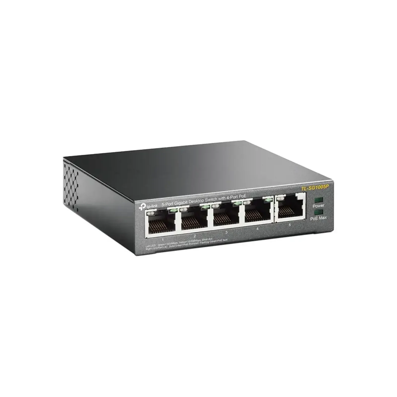 Комутатор NET SWITCH 5PORT 1000M 4P POE TL-SG1005P TP-LINK UA