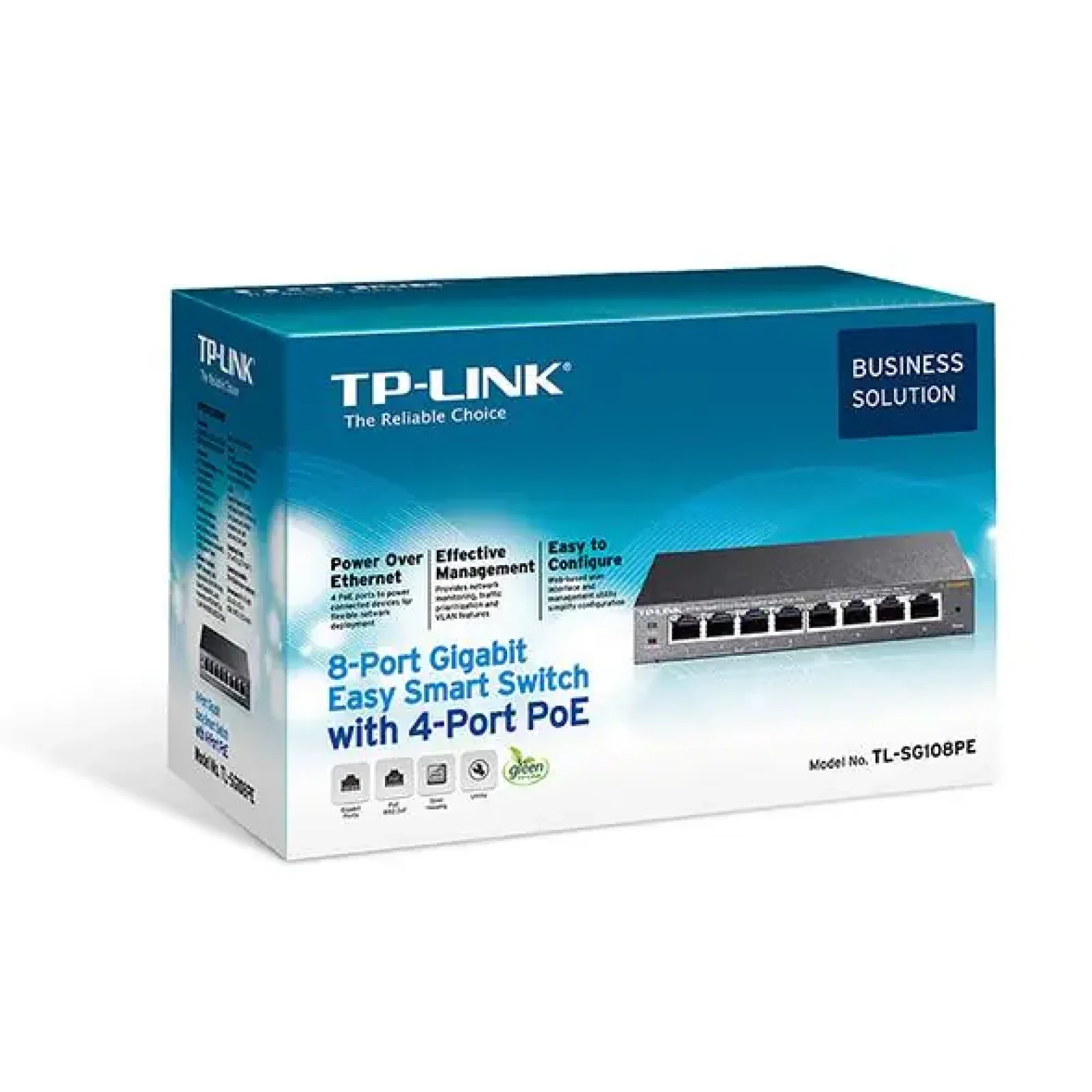Комутатор 8-портовий гігабітний настільний РоЕ Easy Smart TL-SG108PE TP-LINK UA