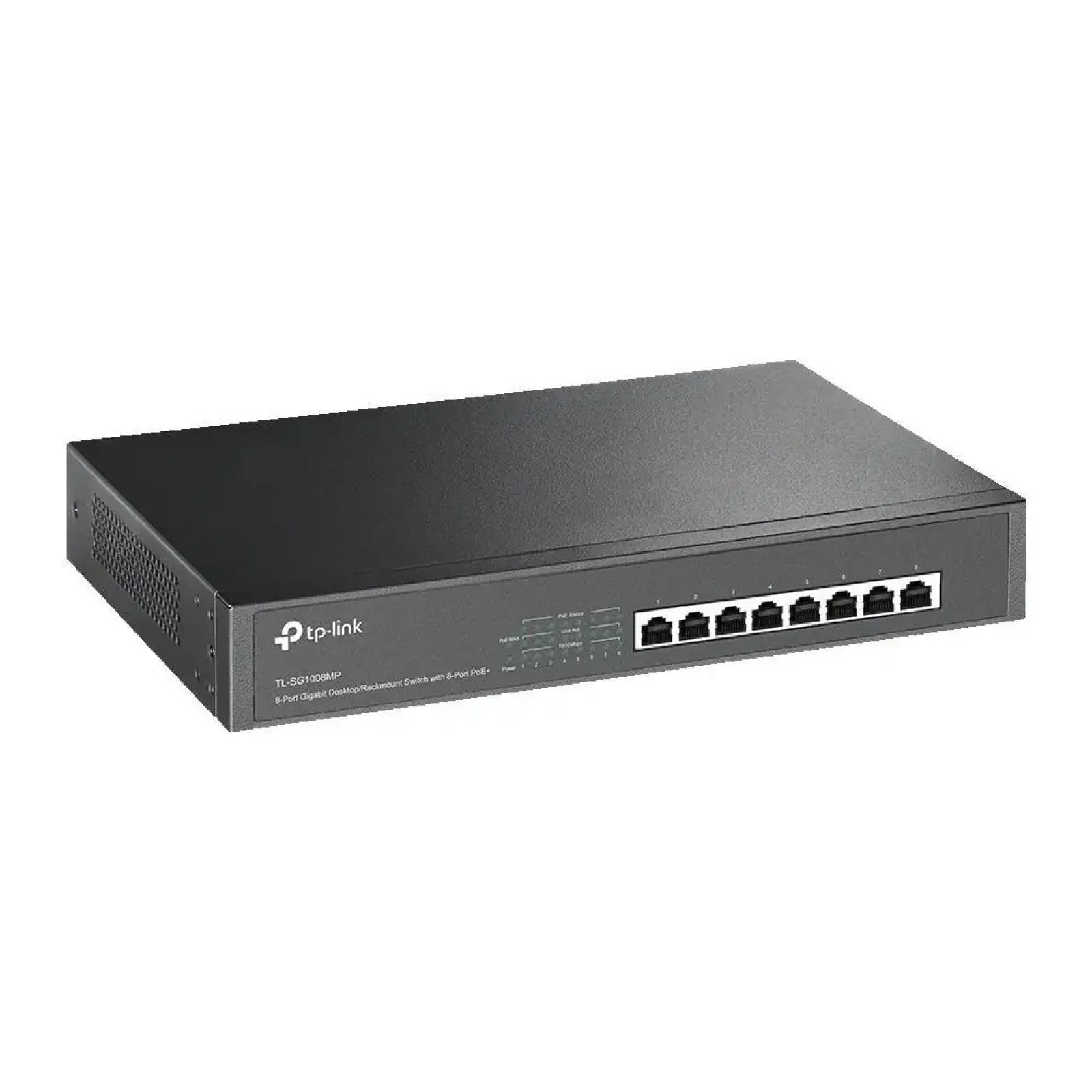 Стієчний свитч з 8 портами PoE + TL-SG1008MP TP-Link UA