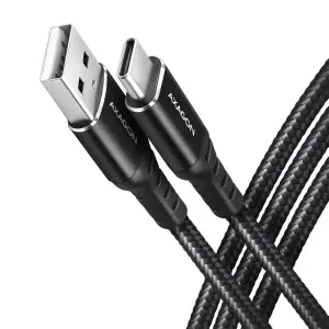 Кабель USB-C TO USB2.0 1M BLACK BUCM-AM10AB AXAGON UA