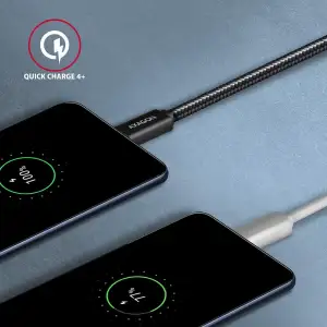 Кабель AXAGON BUCM32-CM20AB USB-C-USB-C 3.2 Gen 2, 2m, PD 100W, 5A, 4K HD, Чорний UA