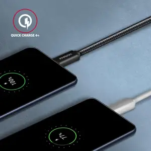 Кабель AXAGON BUCM3-CM10AB USB-C-USB-C 3.2 Gen 1, 1m, PD 60W, 3A, чорний UA
