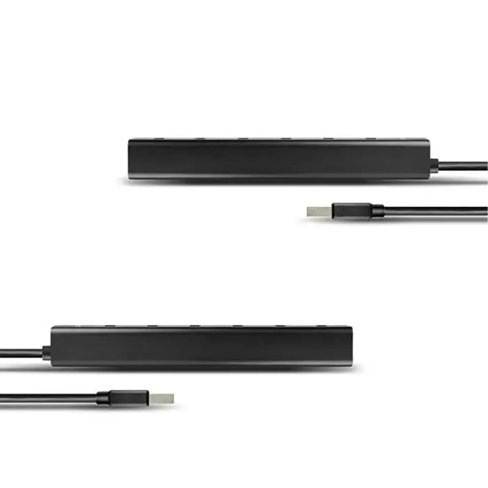 Хаб AXAGON HUE-SA7BP USB3.0 CHARGING hub, USB-A кабель 40см, Чорний UA