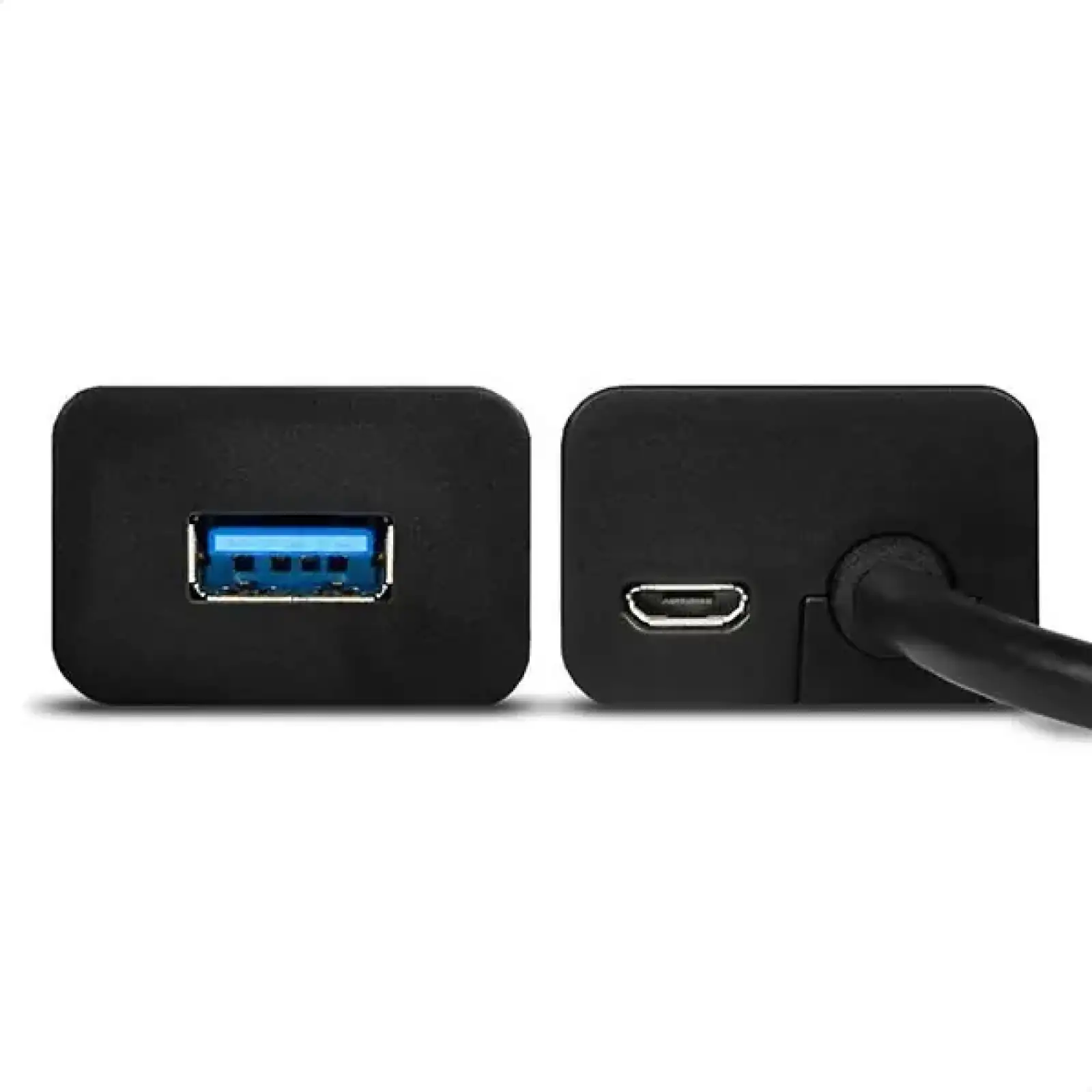 Хаб AXAGON HUE-S2BP USB3.0 CHARGING hub, 1.2м кабель, MicroUSB зарядка, Чорний UA