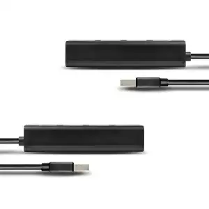 Хаб AXAGON HUE-S2BL USB3.0 CHARGING hub, 1.2м кабель, MicroUSB зарядка, Чорний UA