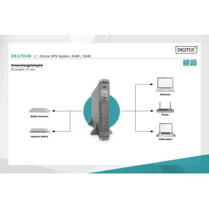 Джерело безперебійного живлення UPS ONLINE 6KVA/ 6KW DN-170106 DIGITUS by ASSMANN UA