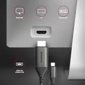 Кабель USB-C TO HDMI 1.8M RVC-HI2MC AXAGON UA