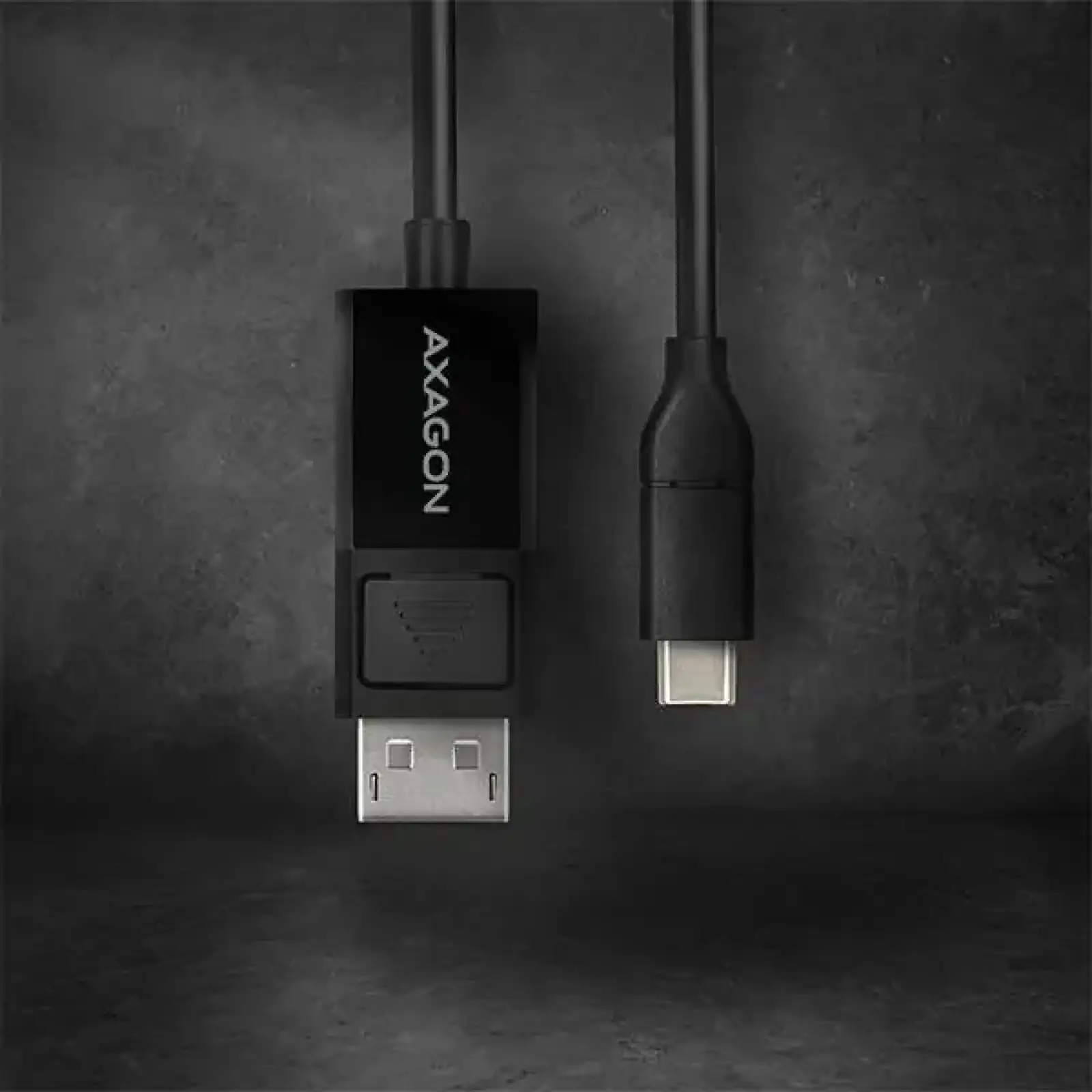 Кабель AXAGON RVC-DPC USB-C-DisplayPort, 1.8m, 4K/60Hz, чорний UA