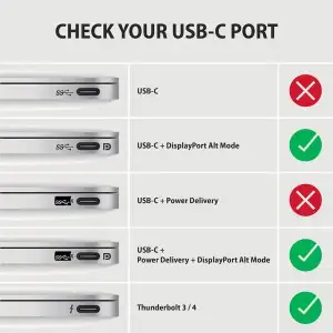 Кабель AXAGON RVC-DPC USB-C-DisplayPort, 1.8m, 4K/60Hz, чорний UA