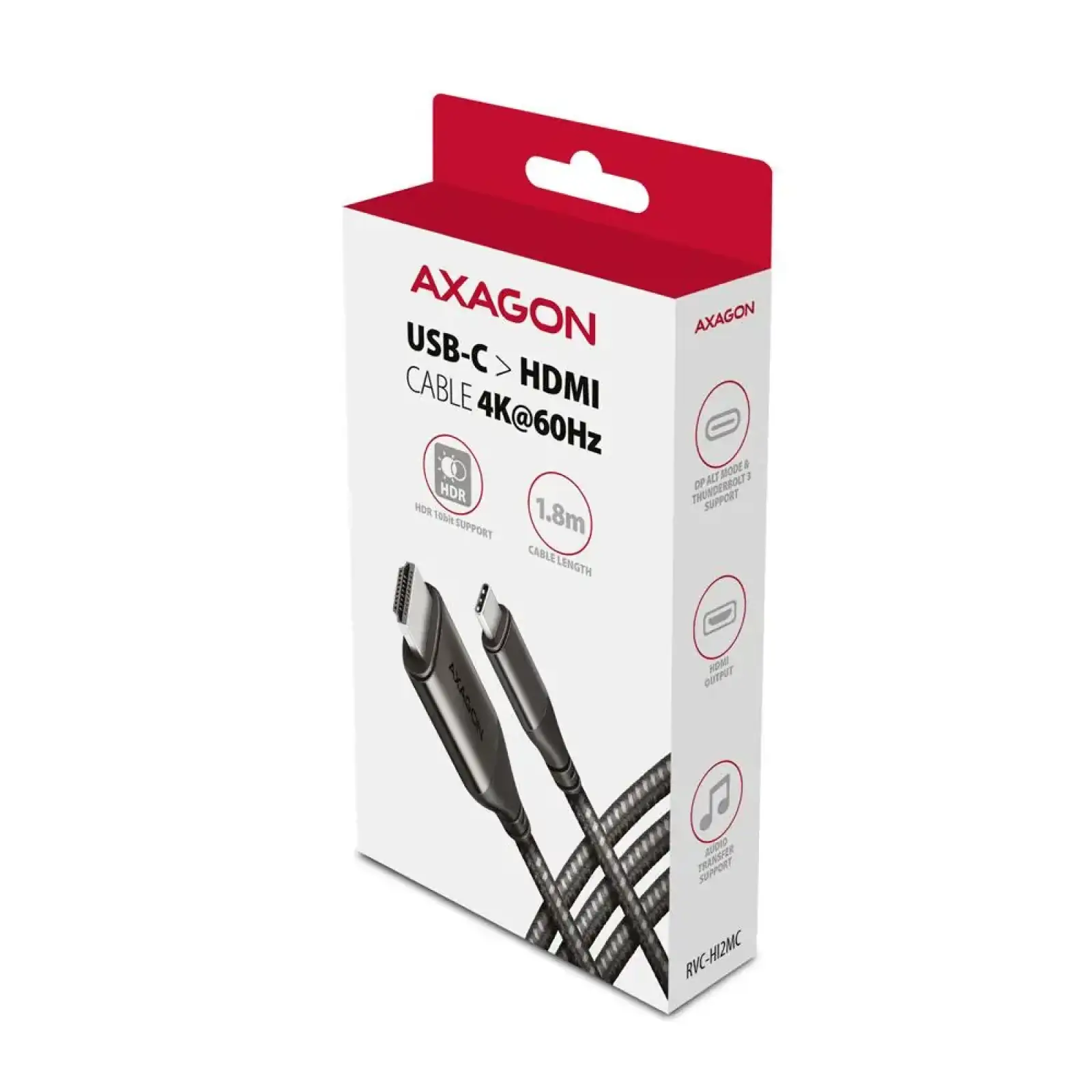 Кабель USB-C TO HDMI 1.8M RVC-HI2MC AXAGON UA