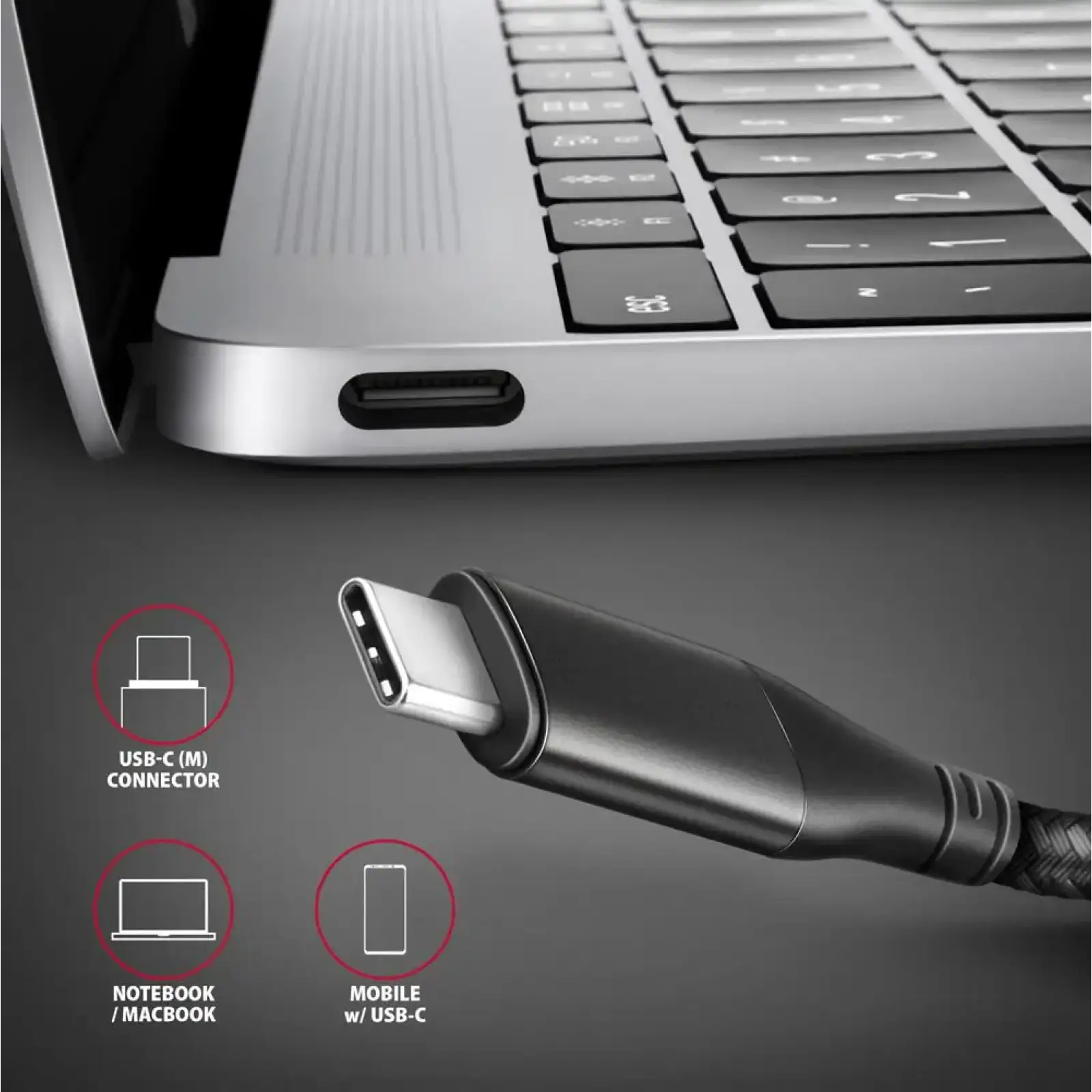 Кабель USB-C TO HDMI 1.8M RVC-HI2MC AXAGON UA