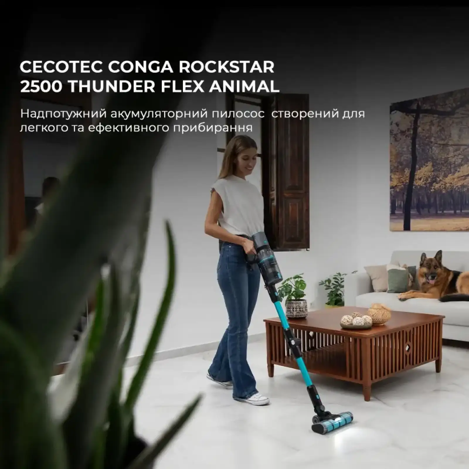 Акумуляторний пилосос Cecotec Conga Rockstar 2500 Thunder Flex Animal (CCTC-08427) UA
