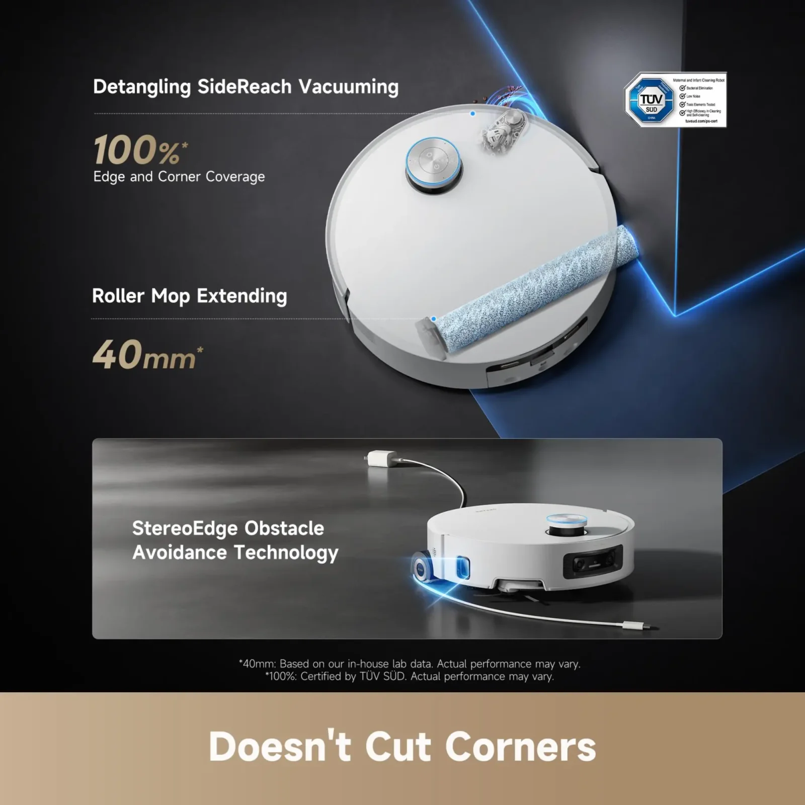 Робот-пилосос Dreame Aqua 10 Ultra Roller Complete White (RLH71DE-1-WH) UA