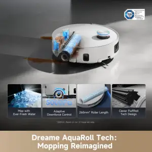 Робот-пылесос Dreame Aqua 10 Ultra Roller Complete White (RLH71DE-1-WH)