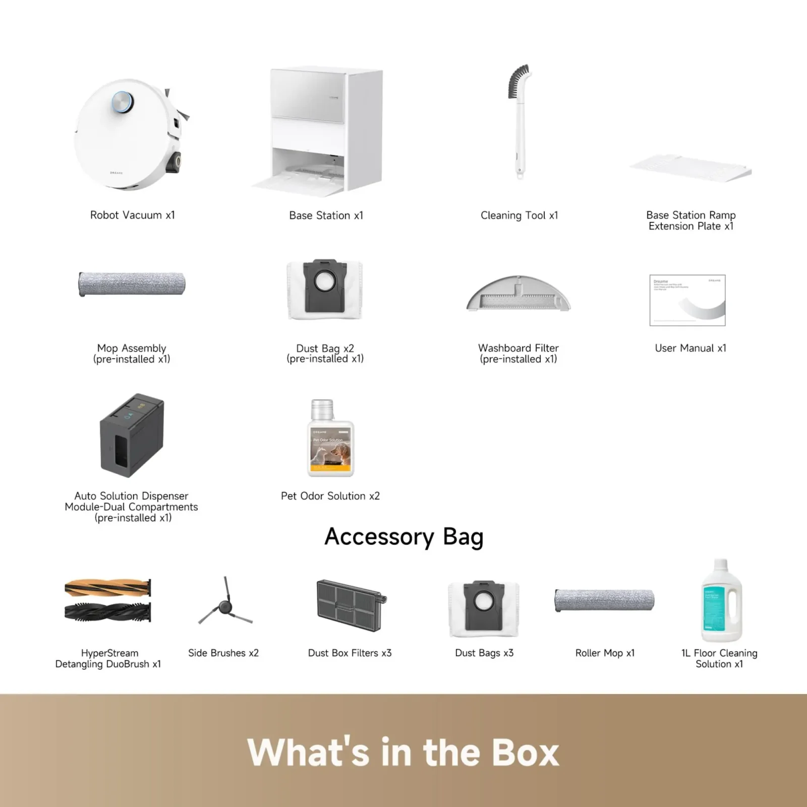 Робот-пилосос Dreame Aqua 10 Ultra Roller Complete White (RLH71DE-1-WH) UA