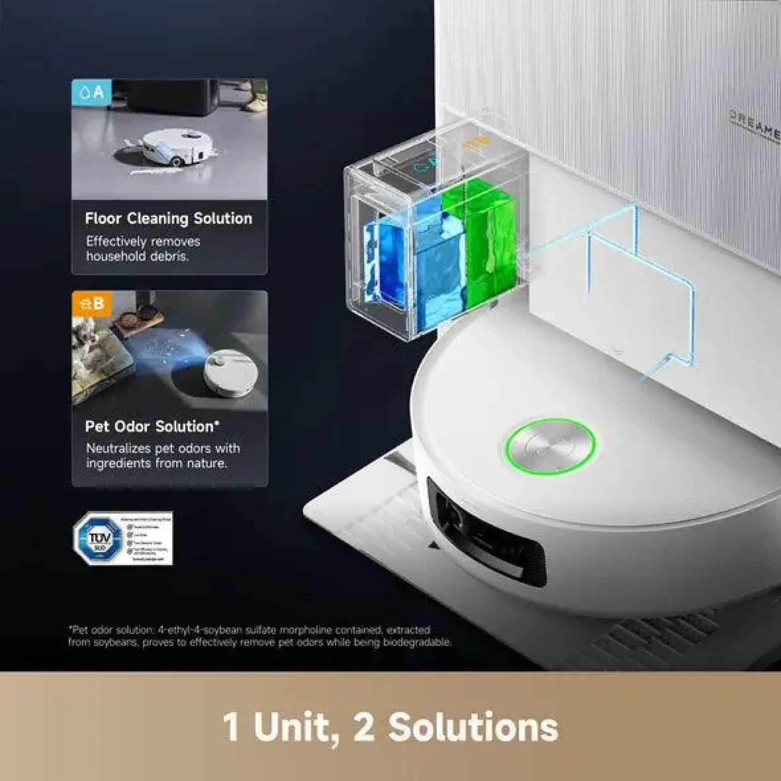 Робот-пилосос Dreame Aqua 10 Ultra Roller Complete White (RLH71DE-1-WH) UA