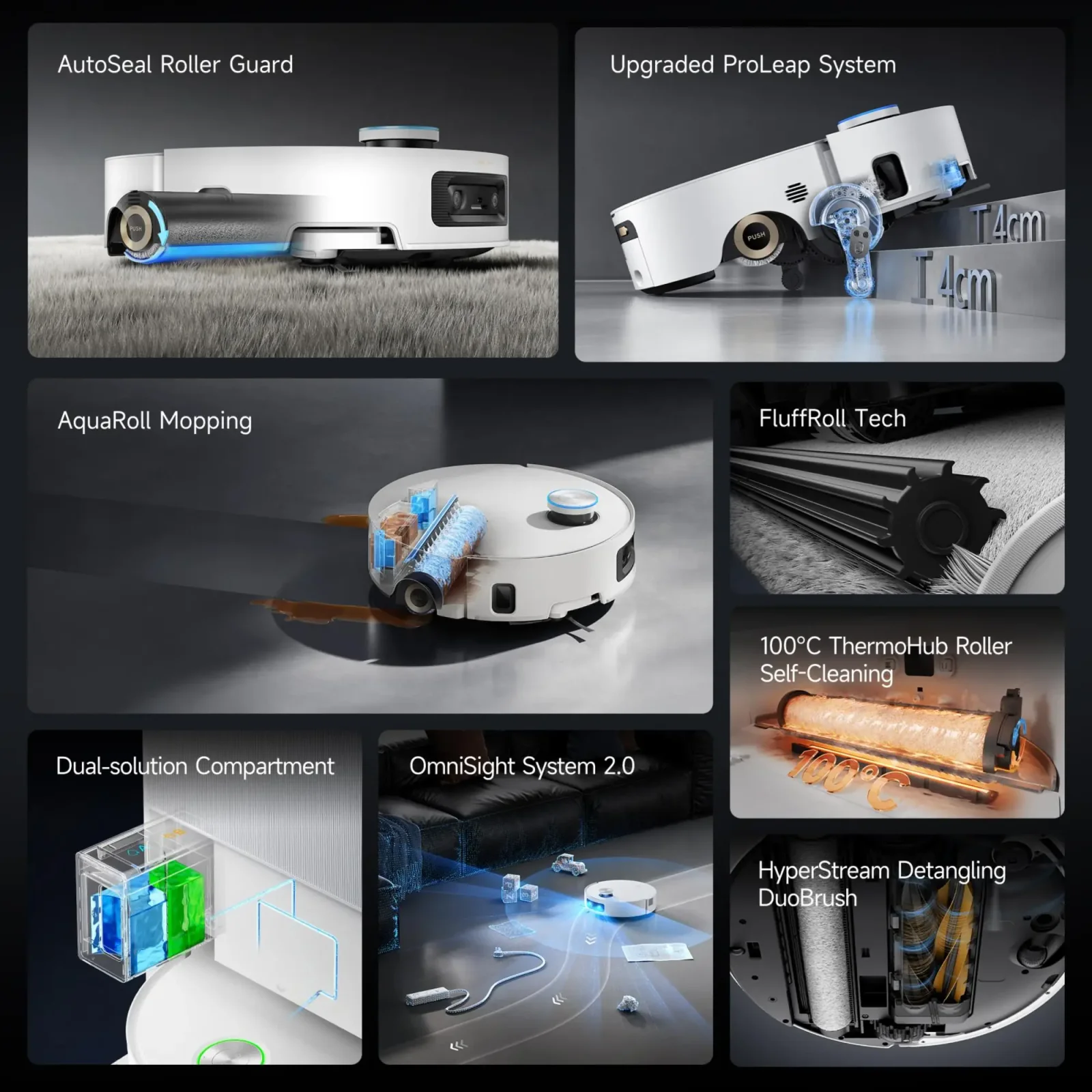 Робот-пилосос Dreame Aqua 10 Ultra Roller Complete White (RLH71DE-1-WH) UA