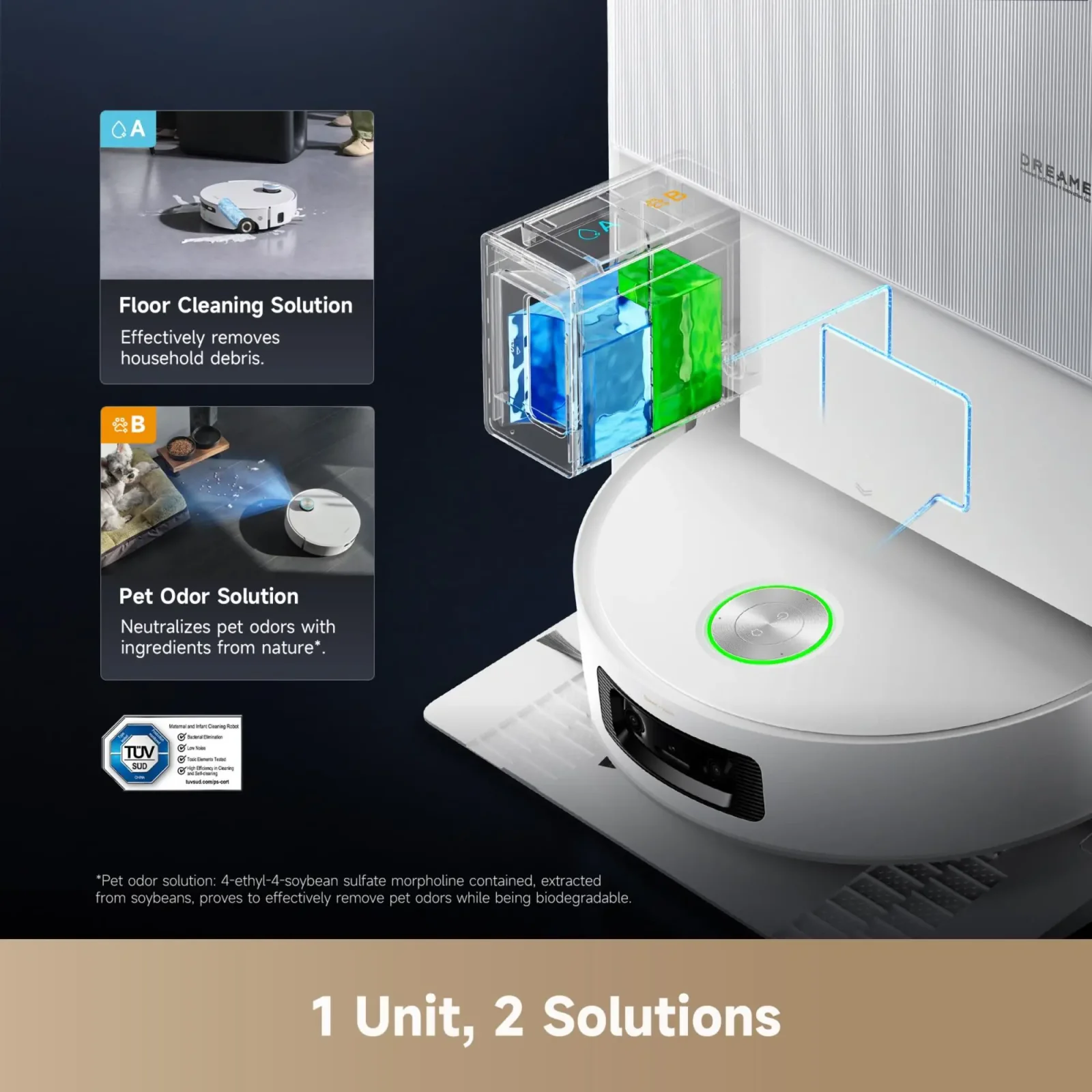 Робот-пилосос Dreame Aqua 10 Ultra Roller Complete White (RLH71DE-1-WH) UA