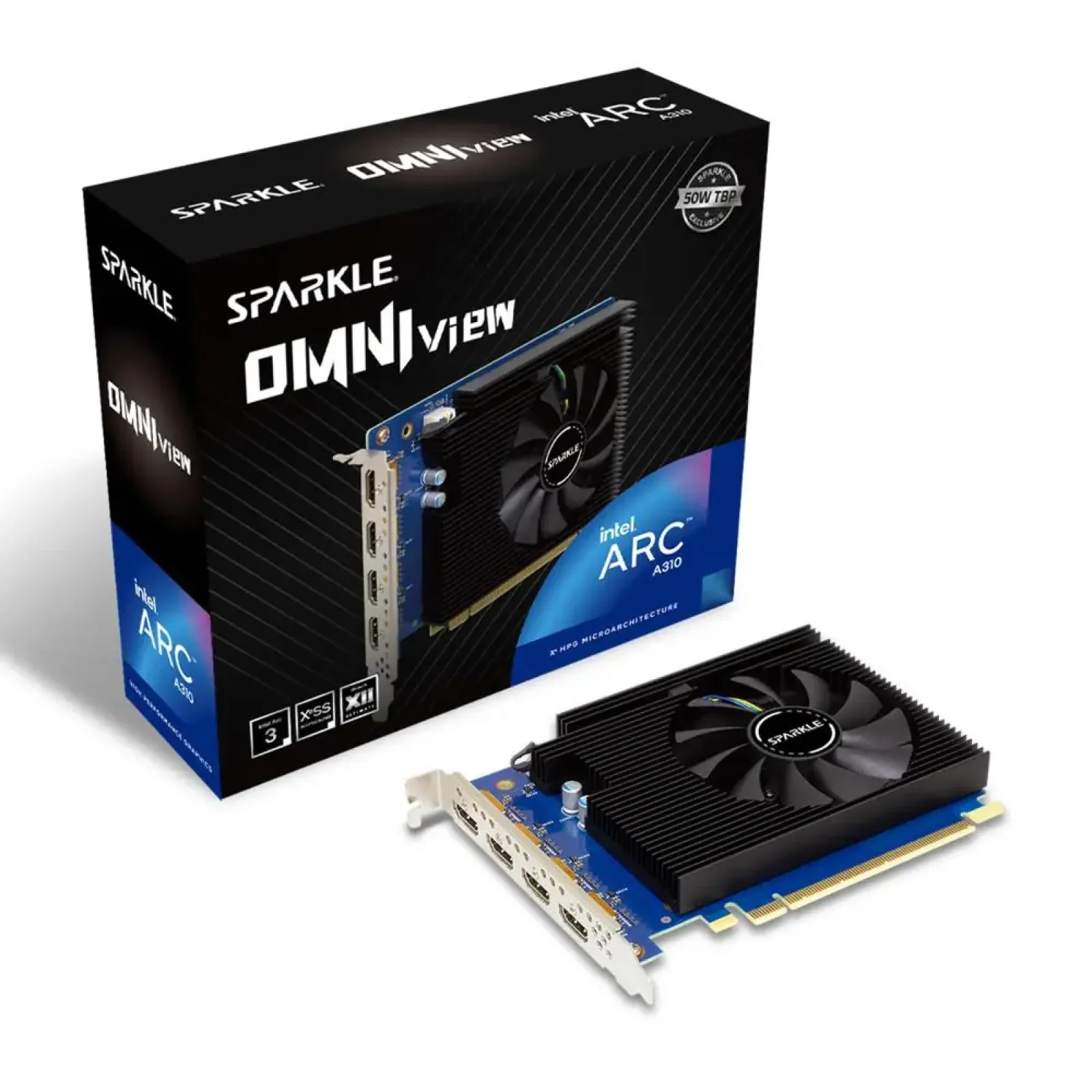 Відеокарта PCIE16 ARC A310 4GB GDDR6 SA310F-4G SPARKLE UA