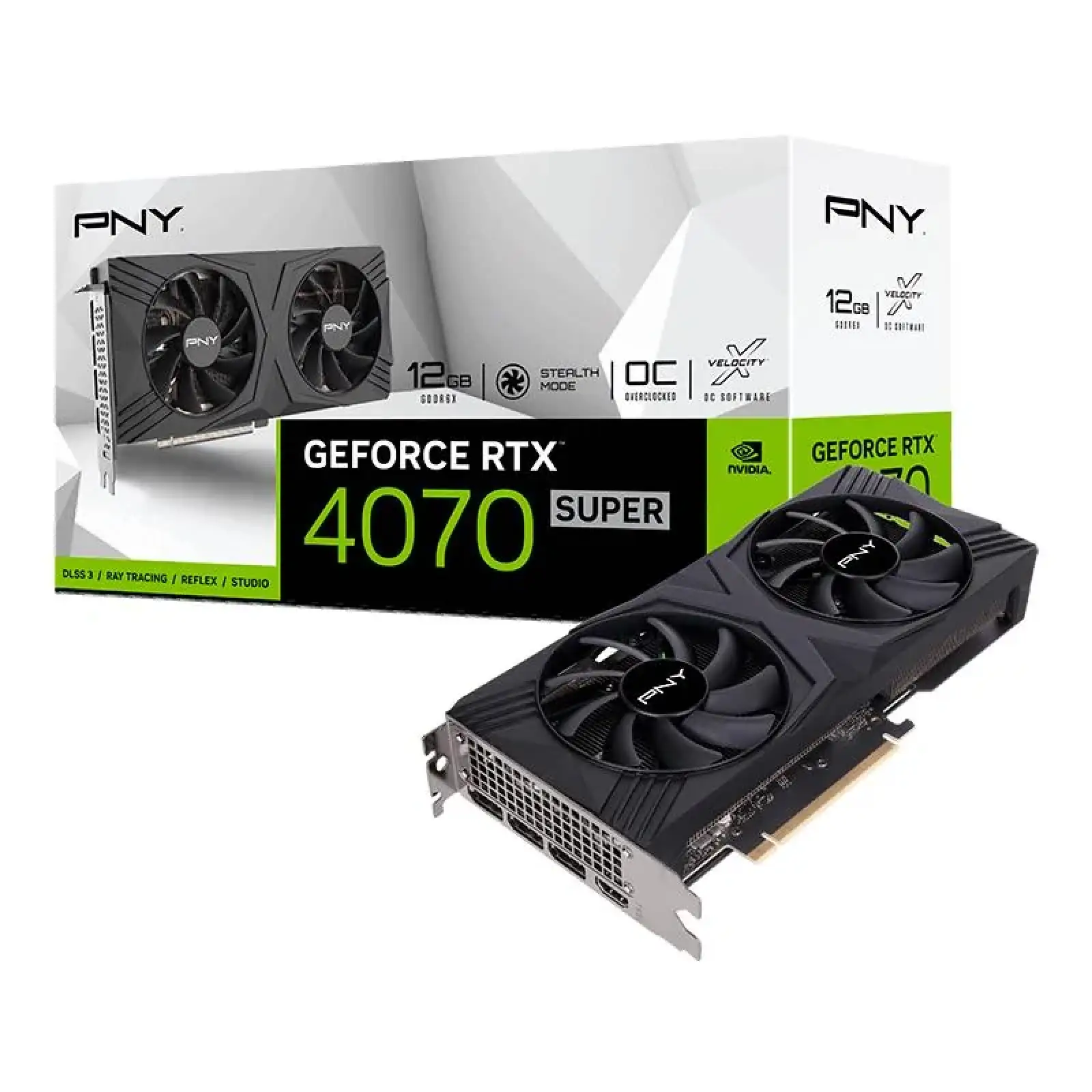 Відеокарта PCIE16 RTX4070 SUPER 12GB VCG4070S12DFXPB1-O PNY UA