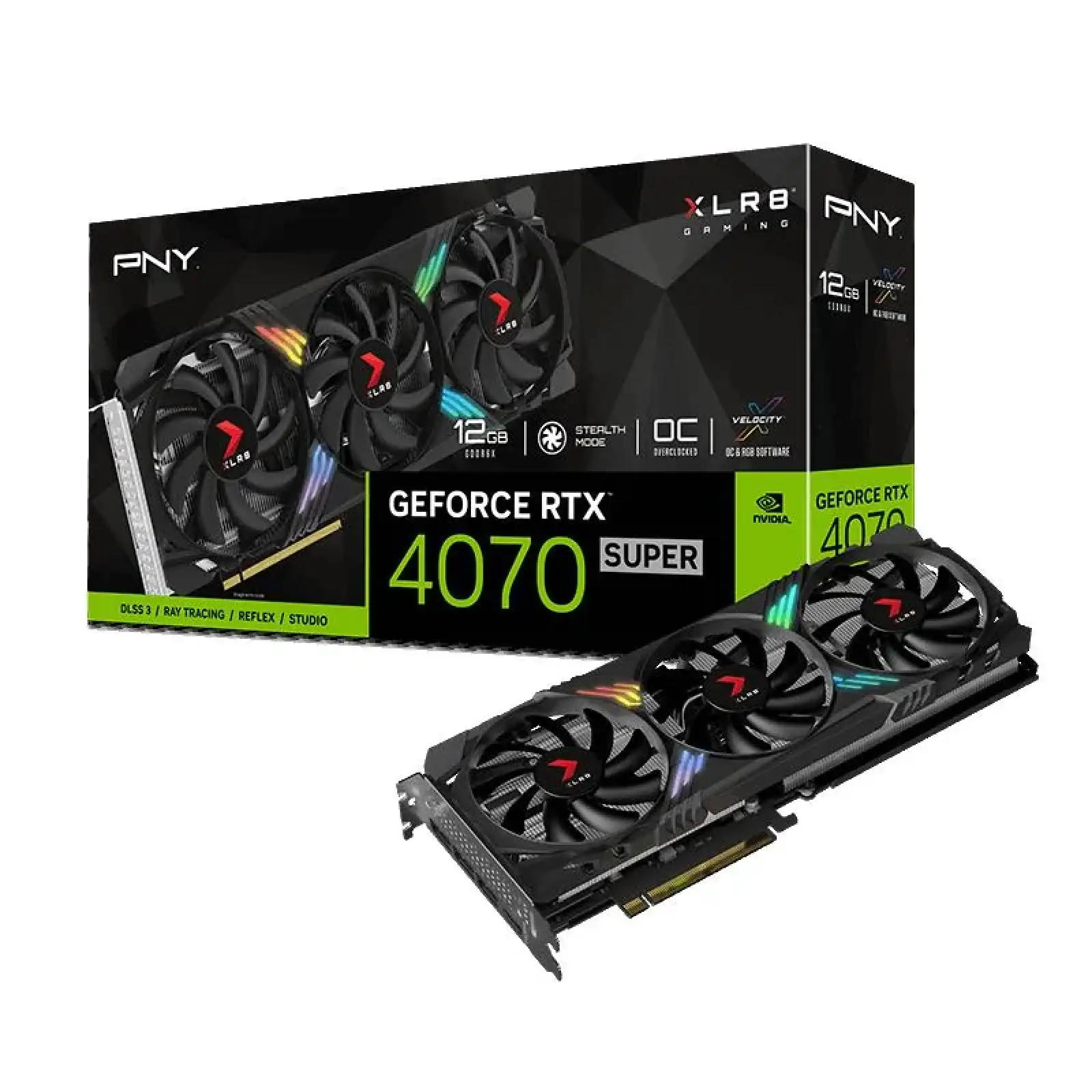 Відеокарта PCIE16 RTX4070 12GB GDDR6X VCG4070S12TFXXPB1-O PNY UA
