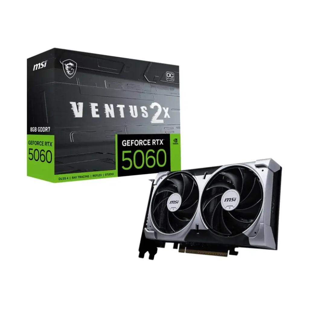 Відеокарта PCIE16 RTX5060 8GB GDDR7 RTX5060 8G VENTUS 2X OC MSI UA