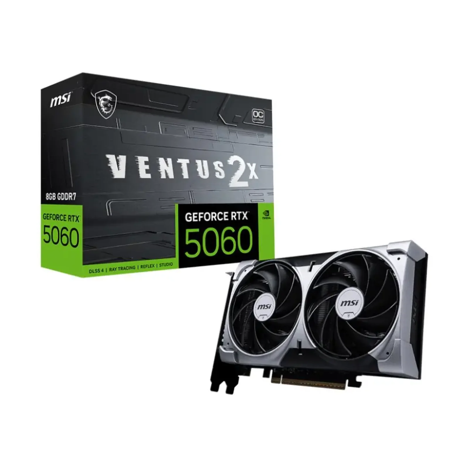 Видеокарта MSI GeForce RTX 5060 8GB VENTUS 2X OC UA