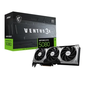 Відеокарта PCIE16 RTX5080 16GB GDDR7 RTX 5080 16G VENTUS 3X OC MSI UA