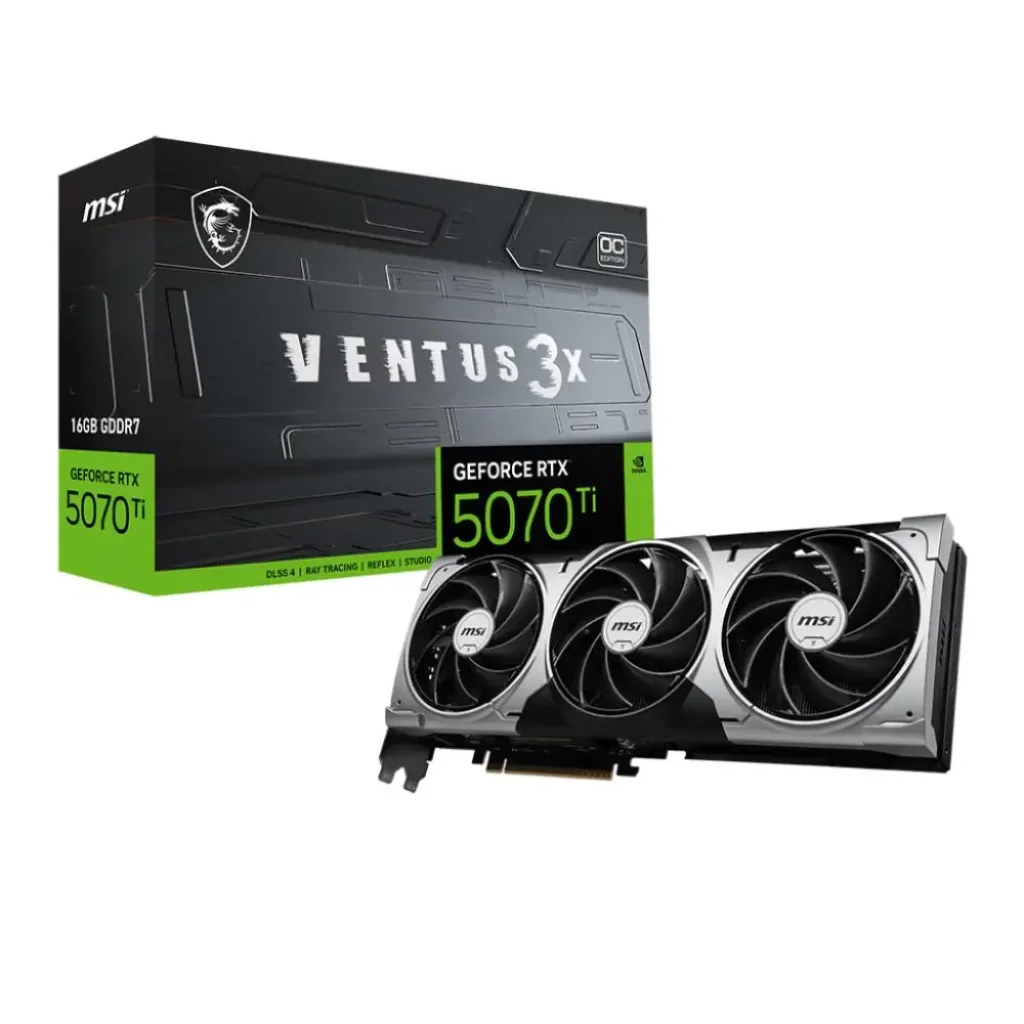 Відеокарта PCIE16 RTX5070TI 16GB RTX5070TI 16G VEN 3X OC MSI UA