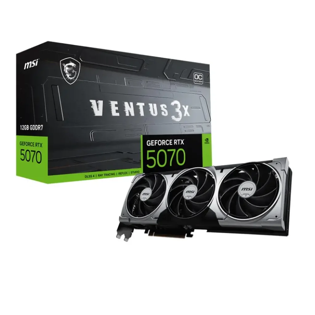 Відеокарта PCIE16 RTX5070 12GB GDDR7 5070 12G VENTUS 3X OC MSI UA