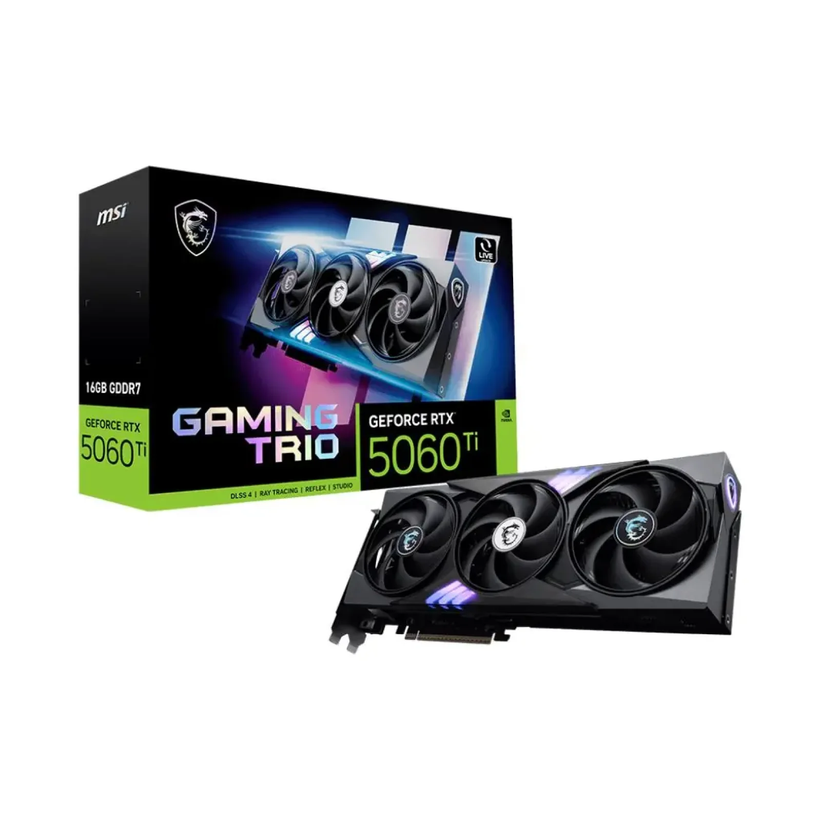 Відеокарта PCIE16 RTX5060TI 16GB RTX5060TI 16G GAM TRIO MSI UA
