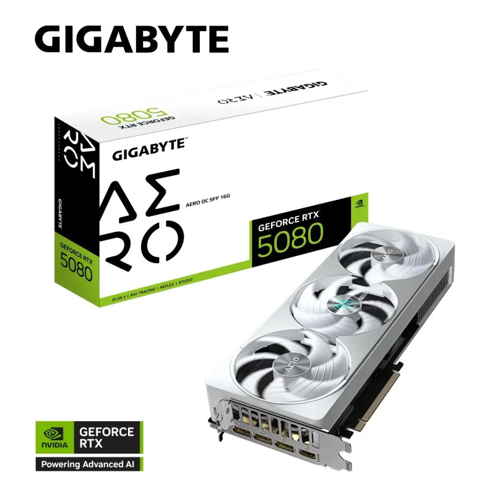 Видеокарта GIGABYTE GeForce RTX 5080 AERO OC SFF 16GB (GV-N5080AERO OC-16GD 1.0) UA