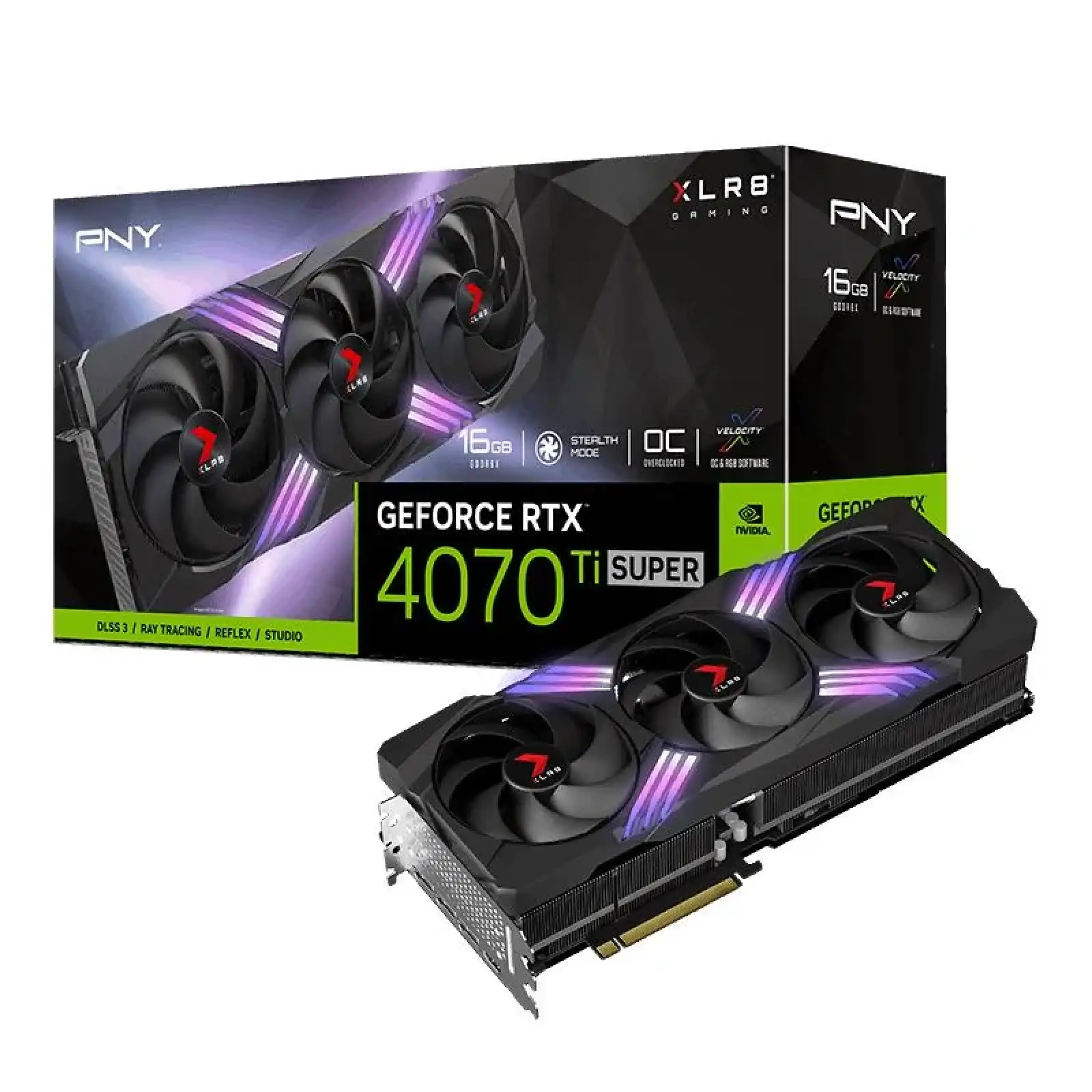 Відеокарта PCIE16 RTX4070TISUPER 16GB VCG4070TS16TFXXPB1-O PNY UA
